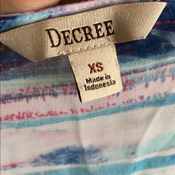 Decree 2 Kimonos Floral Stripes Blue - Picture 5 of 6